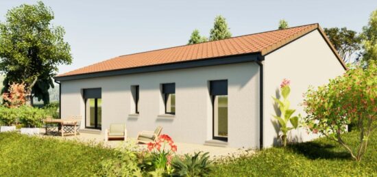 Plan de maison Surface terrain 96 m2 - 6 pièces - 4  chambres -  sans garage 